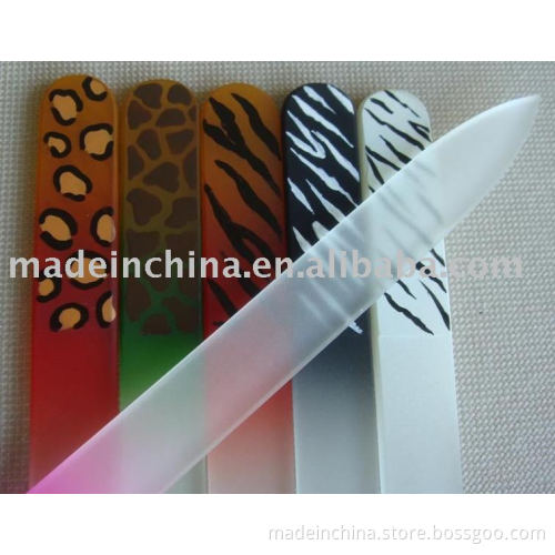 hand painted glass nail file